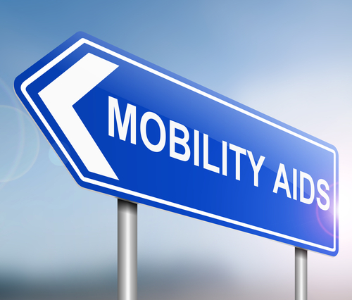 mobility aids road sign