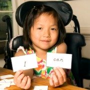 Disabled child with "I can"